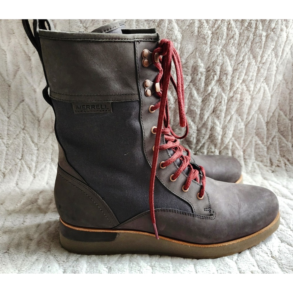 Merrell Roam Peak Polar Waterproof Boots Women 10 Brown Leather